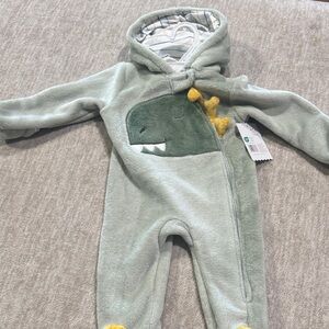 Green Dinosaur Kids One Piece